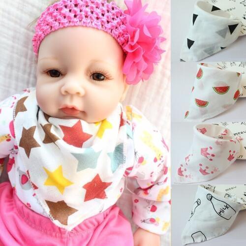 【Spring&Summer】10pc Baby Bibs Cartoon Pattern Toddler Waterproof Anti-dirty Saliva Towel Cotton Fit 0-3Y Infant Burp Cloths