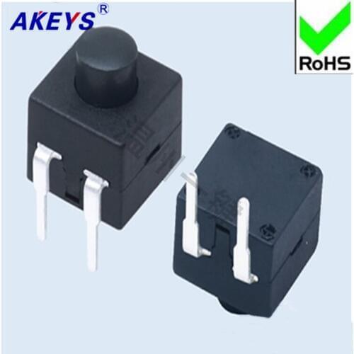 10 PCS YT-8008-112YB two-foot bending light flashlight switch Wenzhou one-button self-lock switch