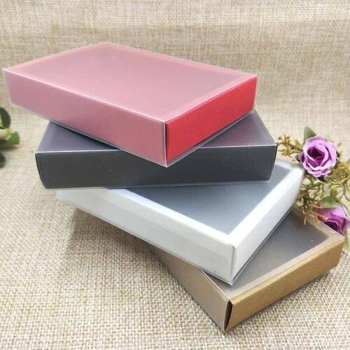 10ps/Lot 2018 New Drawer Gifg Boxes For Necklace /Eaarring Packing PVC /Paper Cover Box Cake/Candy Wedding Favour BOX