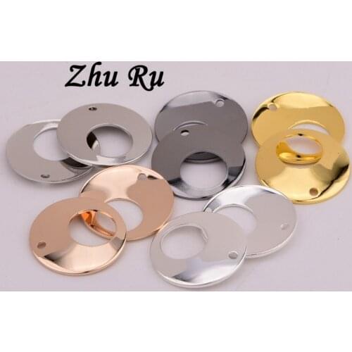 10pcs ZHU RU 16.5*0.6mm Cartoon animal paw round ring Charms Pendants for DIY decoration neckalce earring Jewelry Making