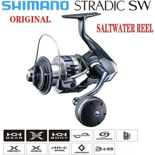 100% Original 2020 New Shimano Stradic SW Saltwater Spinning Fishing Reel 4000XG 5000PG 6000HG 8000PG 1000HG