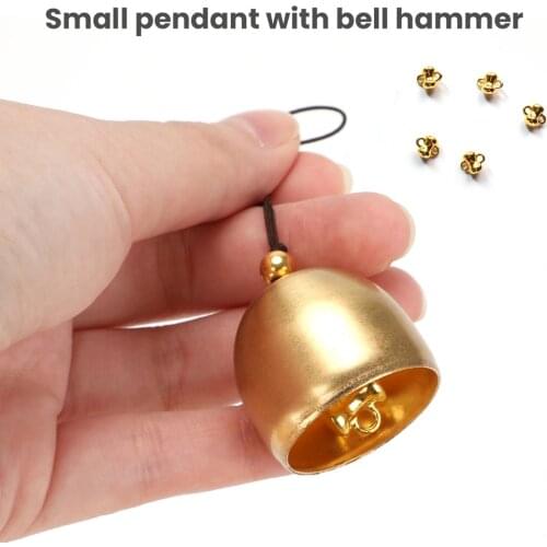 10 Pieces Christmas Metal Bell Decoration Pure Copper Bell Pendant Brass Door Bell DIY Wind Chimes Making Art