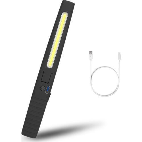 4 Mode USB Rechargeable Work Light COB+LED Flashlight Torch Magnetic COB Lantern Hanging Outdoor Camping Hook Lamp Light