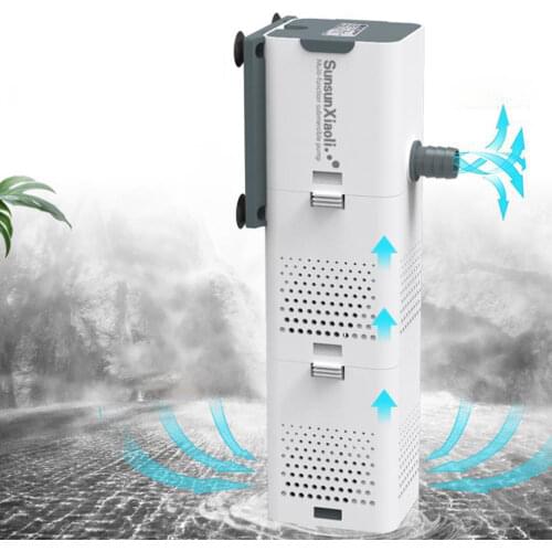 Aquarium Filter Pump 4 In 1 Fish Tank Submersible Air Oxygen Internal Pump aquarium air pump Wave pump aquarium powerhead pump