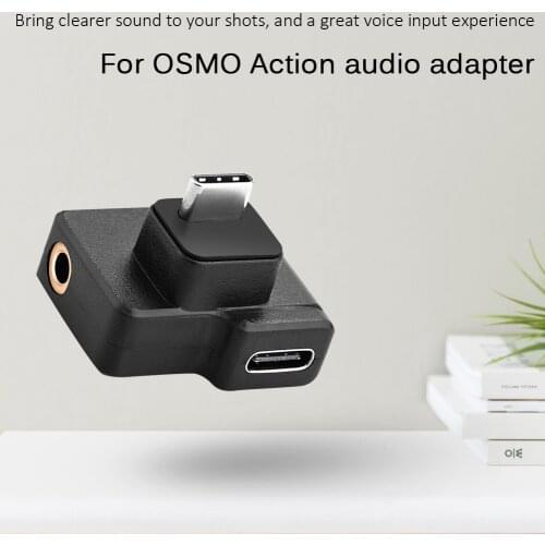 USB C Audio Adapter Type C Male to Female + 3.5mm External Microphone Jack for DJI OSMO ACTION Accessories