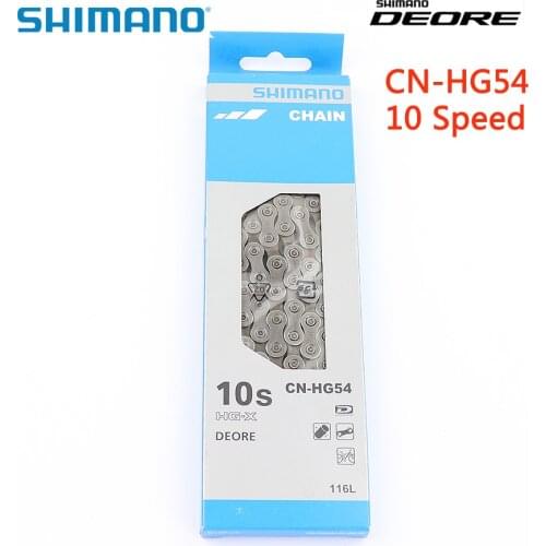 Shimano DEORE HG54 Chain 10 Speed Mountain Bike Bicycle Chain CN-HG54 MTB ROAD Chain 116L Shimano genuine goods bike Parts
