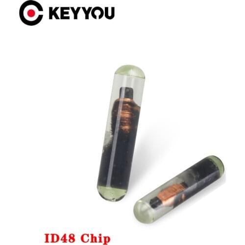 KEYYOU ID48 Chip Blank T6 Crypto Unlock Copy Car Key Glass Transponder Chip ID 48 Chip For Audi VW Skoda Seat Honda Porsche