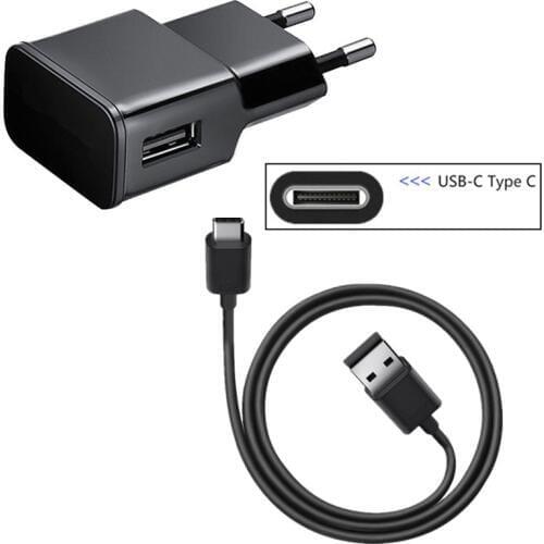 Travel EU Wall Charger USB Type C Cable For Samsung Galaxy S8 S9 S10 C9 A8 2018 For Xiaomi mi 5 9 a1 a2 LG G5 G6 G7 Moto Z Play