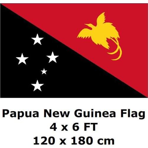 Papua New Guinea Flag 120 x 180 cm 100D Polyester Large Big Flags And Banners National Flag Country Banner