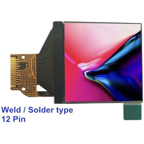 1.3' TFT LCD Horizontal display screen panel 240*240 24pin Plug-in Socket type ST7789 0.5mm spacing FPC connector