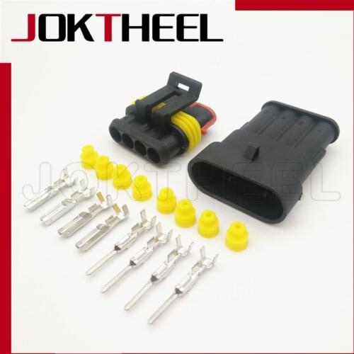 1/5/10/20 sets kit 4 pin way tyco AMP Superseal male and female 1.5 series pa66 auto waterproof wire connector 282106-1 282088-1