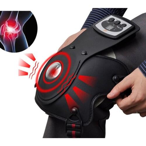 2in1 Heating Knee Massager Powerful Vibration Physiotherapy Joint Relief Arthritis Pain Health Care Knee Legs Massage Relaxation