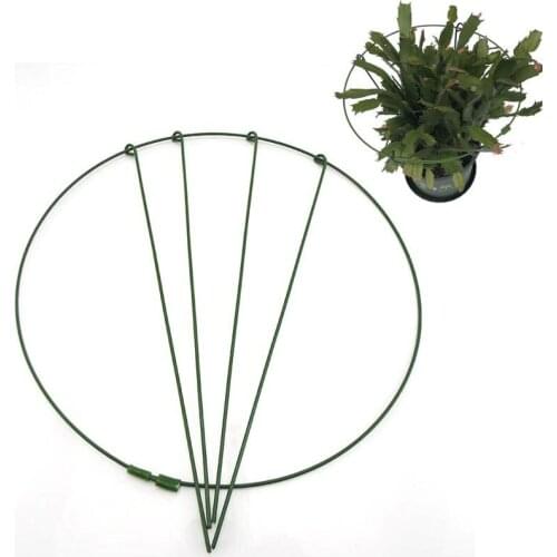 Metal Garden Plant Flower grow Stand Support Stake Ring for Peony Herbaceous Trellis Iron Bonsai Stand Gardening supplies tools