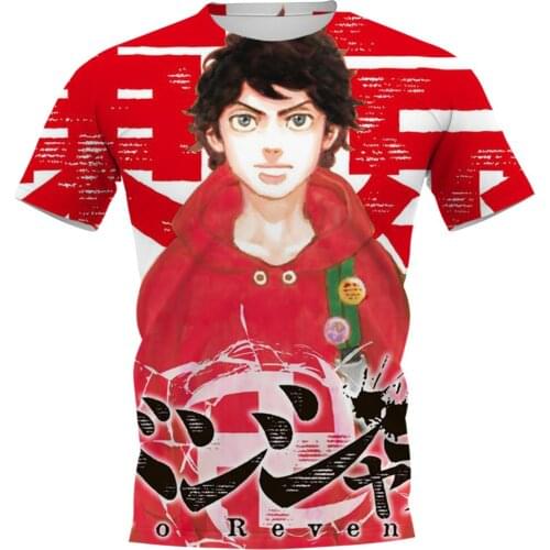 CLOOCL Tokyo Revengers Men T-shirts Cartoon Anime Men Clothing Tachibana Hinata Unisex Casual Harajuku Streetwear Women Tops