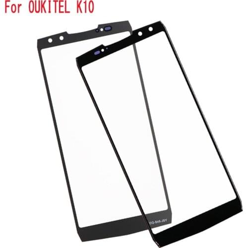 New OUKITEL K10 Front Glass Screen Lens 100% Original Front Touch Screen Glass Outer Lens for OUKITEL K10 Phone