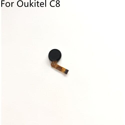 Oukitel C8 Used HOME Main Button With Flex Cable FPC For Oukitel C8 MT6580A 5.5"Inch 1280X640 Free Shipping + Tracking Number