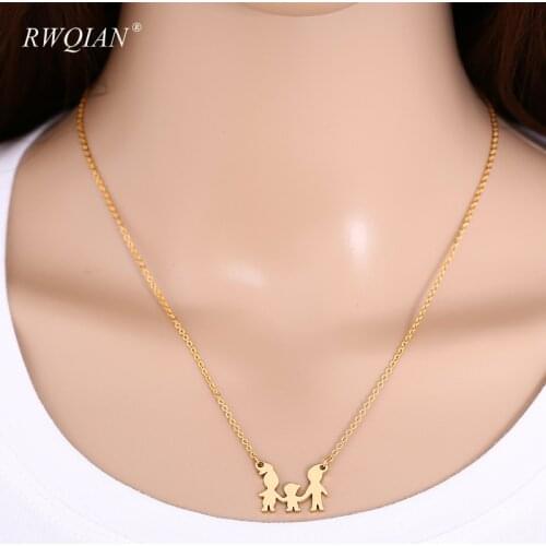 Family Personalized Name Necklace Stainless Steel Custom Nameplate Necklaces for Women Men Chain Choker Family DIY Jewelry Gifts