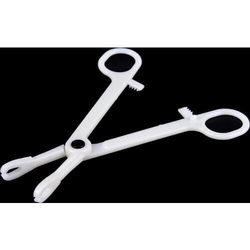 Profession Plastic Disposable Body Piercing Plier Round Open Clamp Body Ear Lip Navel Nose Tongue Piercing Tool