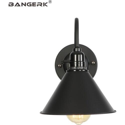 Industrial Vintage Black Iron Wall Lamp Loft Switch E27 LED Edison Sconce Wall Lights Home Decor Indoor Lighting Fixtures