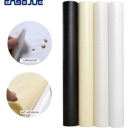 PVC Waterproof Sticker Old Furniture Wood Pattern Self Adhesive Wallpaper Wardrobe Kitchen Cabinets Table Door Decorative Film