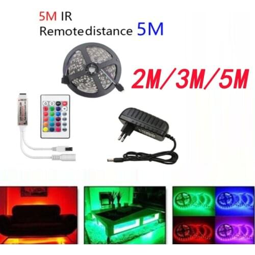 SMD3528 m 300 lamp waterproof RGB color change soft LED lamp with 24 key infrared controller