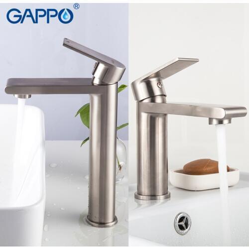 GAPPO Basin Faucet Bathroom Torneira Para Banheiro Chrome Faucet Basin Taps Deck Mounted Hot Cold Water Mixer Tap