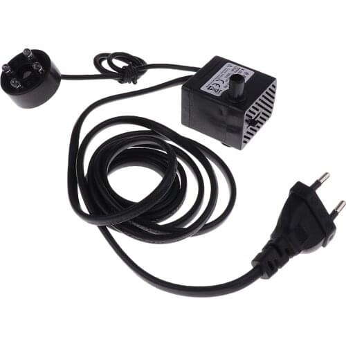 EU Plug Ultra Silent Aquarium Pond Submersible Pump Powerhead Fountain 2.5W Water Submersible Pumps Powerhead Fountain