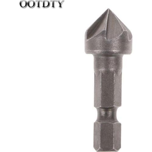 OOTDTY 1PC high quality 6 Flute Countersink Drill Bit 90 Degree Point Angle Chamfer Cutting Woodworking Tool