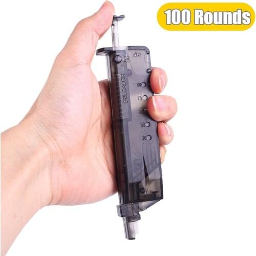Tactical Airsoft BB Speed Loader 100 Rounds Military War Games Airsoft Magazine 6mm BB Loader Hunting Paintball Accessory