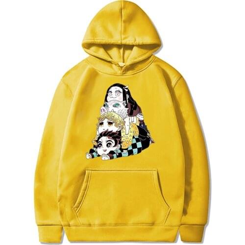 Demon Slayer Hoodies Women Men Tracksuit Kimetsu No Yaiba Hoodie Anime Clothes Oversized Sweatshirts Tracksuit Harajuku Pullover