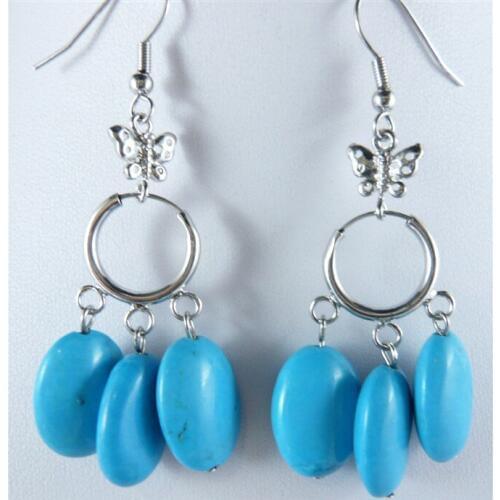 Brincos moda pendientes oorbellen earring Retro court style girls 925 Sterling Natural semi-precious stones Earrings