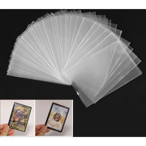 100pcs Card Sleeves Magic Board Game Tarot Three Kingdoms Poker Cards Protector U1JC