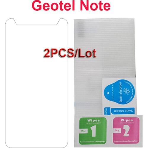 2PCS Explosion-proof Ultra-thin Glass Protector for Geotel Note 5.5 inch Nano-coated Tempered Front Film (NOT Full Cover Glass)
