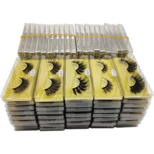 Wholesale Eyelashes Mink Lashes Natural Long 3d Faux Mink Lashes Wholesale Makeup False Eyelashs Thick In Bulk