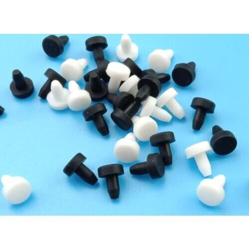50pcs Rubber Feet Silicone rubber button hole caps Silicone T type Plug Stopper Bottle 3mm 4mm 5mm Plastic Round test Tube cap