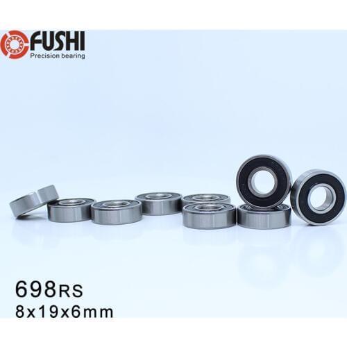 698 2RS ABEC-1 (100PCS) 8x19x6mm Sealed Miniature Ball Bearings 619/8 2RS