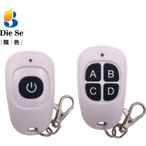 433Mhz Wireless Remote Control 1 / 4 buttons 1527 Learning Code Transmitter For Garage Door controller no clone include battery