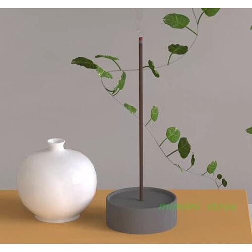 Concrete Silicone Mold Diy Sandalwood Plate Round Incense Stick Incense Holder Mold Incense Tray Cement Mold Epoxy