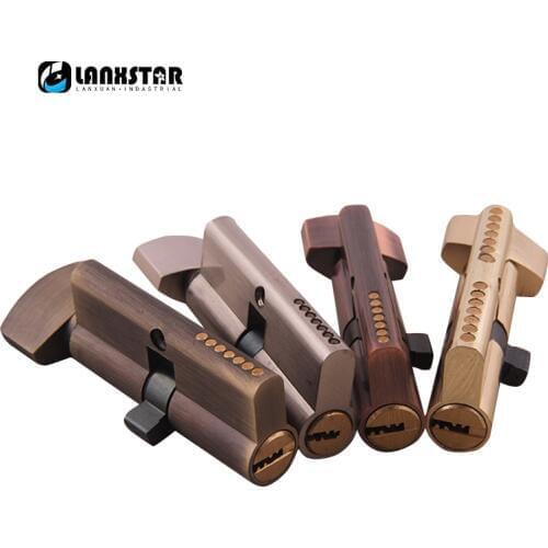 Big 70mm Premium Lock Cylinder with Thumturn with 7 Pin Tumbler Indoor Lock Core Stainless Steel Handle Lock Brass Cylinder