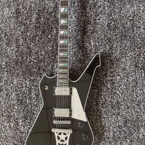 Special shape electric guitar, mahogany tuning fork, 6 strings, black, electric guitar packaging, factory direct sales