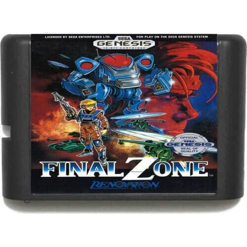 Final Zone 16 bit MD Game Card For Sega Mega Drive For Genesis