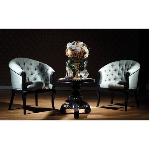 Living room balcony solid wood fabric leisure chair Гостиная балкон Массив дерева, ткань стул для отдыха GH100