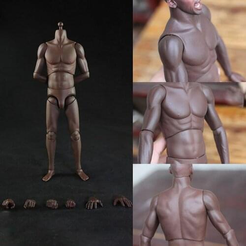 HAOYU TOYS 1/6 Dark Skin Male Super Strong Body T01 12" Man Muscular Action Figure