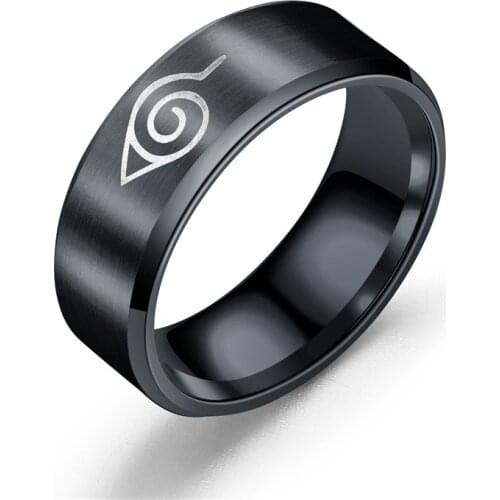 Anime Man Women Anime Ring Fashion Hokage Finger Ring Jewelry Accessories Stainless Steel
