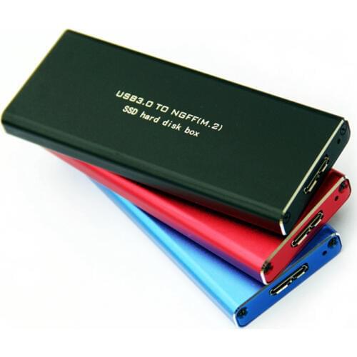 BTBcoin HDD Enclosure M.2 USB Case M.2 SSD USB Adapter Hard Drive Enclosure USB3.0 to M2 NGFF SATA-Bus SSD Box SSD External Case