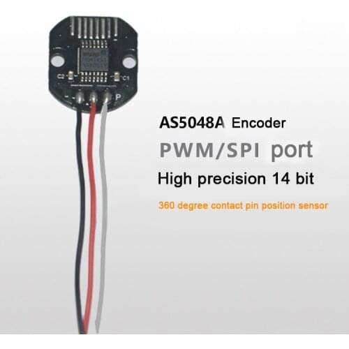 AS5048A/TLE5012B Magnetic Encoder With PWM/SPI Port 14 Bit Code Wheel Spare Parts For DIY Brushless Gimbal/Pan Tilt Motor