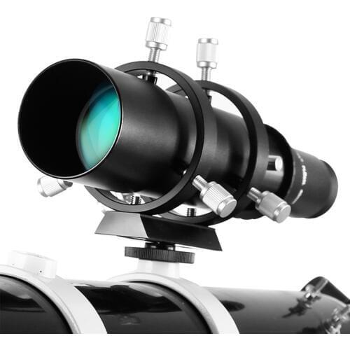 Angeleyes 50mm Guide Scope Fully Coated Guidescope Finder Eyepiece with Bracket 1.25" Telescope accessories