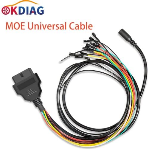 Newest MOE Universal Cable for All ECU Connections for ECU programming programmer include 2 CAN h 2 CAN L 2 Kline 2 ground 2 pow
