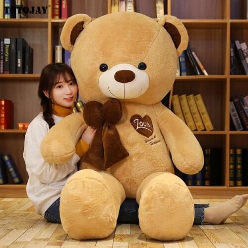 New High Quality Lovely Teddy Bear with Bow-knot Toys Stuffed Animals Bear Plush Doll Soft Pillow Kids Lovers Birthday Baby Gift