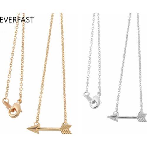 Wholesale 10pc/lot Romantic Cupids Arrow Necklaces & Pendants Simple Charm Statement Tool Necklace Jewelry For Women Girls